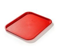 Forgast Plateau de Service 45x35cm Rouge Plastique Robuste