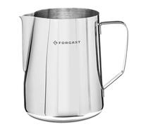 Forgast Pot à lait | Acier inoxydable | Capacité 1 l | Pot à lait avec marquage | Pichet à mousse de lait | haute brillance | à la machine à expresso | Facile à nettoyer | Lavable au lave-vaisselle