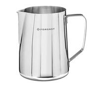 Forgast Pot à lait | Acier inoxydable | Capacité 2 l | Pot à lait avec marquage | Pichet à mousse de lait | haute brillance | à la machine à expresso | Facile à nettoyer | Lavable au lave-vaisselle