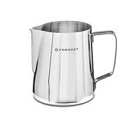 Forgast Pot à lait | Acier inoxydable | Capacité 600 ml | Pot à lait avec marquage | Pichet à mousse de lait | haute brillance | à la machine à expresso | Facile à nettoyer | Lavable au lave-vaisselle