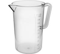 Forgast Tasse à Mesurer, Polypropylène, Léger et confortable, Mesure tous 50 ml, Capacité 1 l, Hauteur 17 cm, Diamètre 12 cm, Tasses à mesurer, Pot à mesurer, Pichet avec gobelet doseur, Accessoires