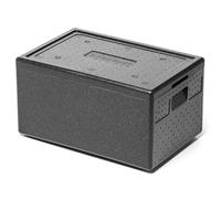 Forgast Thermobox, Universel, Polystyrène/Polyoléfine, Noir, GN 1/1 200, Dimensions 60x40x32,4 cm, Capacité 47,5 l, Pour le stockage et le transport de produits chauds, froids et surgelés