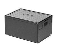 Forgast Thermobox, Universelle, Polystyrène/Polyoléfine, Noire, Dimensions 68,5x48,5x36,5 cm, Capacité 80 l, Pour le stockage et le transport de produits chauds, froids et surgelés