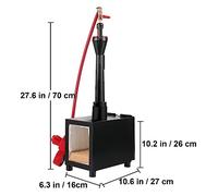 Forge à gaz Propane rond carré forgeron four de fusion 1/2/3 brûleur for couteau et outil en métal faisant le Kit de Forge à gaz(Square 1Burner 1Door)