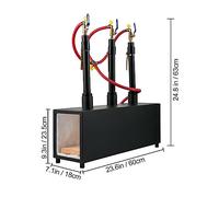 Forge à gaz Propane rond carré forgeron four de fusion 1/2/3 brûleur for couteau et outil en métal faisant le Kit de Forge à gaz(Square 3Burner Open)
