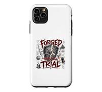 Forgé à Travers Le procès du Guerrier chrétien Armure Foi Coque pour iPhone 11 Pro Max