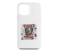 Forgé à Travers Le procès du Guerrier chrétien Armure Foi Coque pour iPhone 13 Pro Max