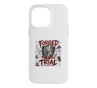 Forgé à Travers Le procès du Guerrier chrétien Armure Foi Coque pour iPhone 14 Pro Max