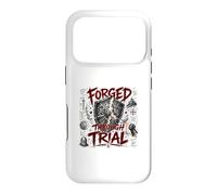 Forgé à Travers Le procès du Guerrier chrétien Armure Foi Coque pour iPhone 17 Pro