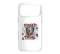 Forgé à Travers Le procès du Guerrier chrétien Armure Foi Coque pour iPhone 17 Pro Max
