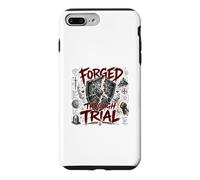 Forgé à Travers Le procès du Guerrier chrétien Armure Foi Coque pour iPhone 7 Plus/8 Plus