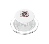 Forgé à Travers Le procès du Guerrier chrétien Armure Foi PopSockets PopGrip pour MagSafe