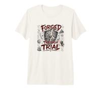 Forgé à Travers Le procès du Guerrier chrétien Armure Foi T-Shirt Haut de Gamme