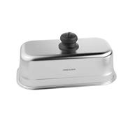 Forge Adour - Cuiseur inox rectangulaire pour plancha, Silver, 32x17 cm
