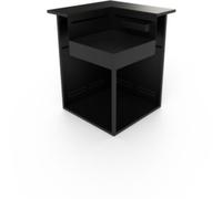 Meuble Support Angle noir avec bar pour cuisine Forge Adour