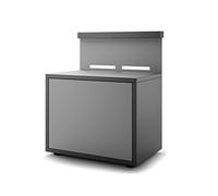 FORGE ADOUR Meuble de cuisine extérieure Support plancha acier fermé noir et gris clair