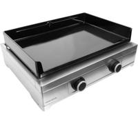 Forge Adour Plancha gaz MODERN G 60 I Inox 2 brûleurs 60x42 cm 5300 W Argent