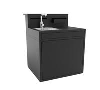 FORGE ADOUR-Support évier fermé en acier noir forme comptoir de bar Forge Adour - 90 x 97,2 x 112,5 cm