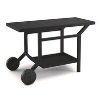 FORGE ADOUR-Table roulante pour plancha en acier noir Forge Adour - 119,1 x 64,8 x 76 cm