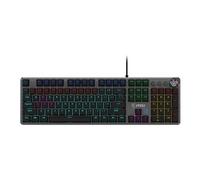 FORGE GK310 - Clavier - remplaçable à chaud - backlit - USB - QWERTY - US - commutateur : interrupteur rouge