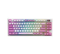 FORGE GK600 - Clavier - remplaçable à chaud - TKL - backlit - sans fil - Bluetooth, USB, 2.4 GHz - QWERTY - US - violet
