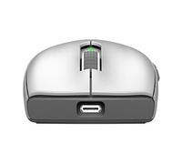 FORGE GM340 - Souris - optique - 6 boutons - filaire, sans fil - 2.4 GHz, Bluetooth 5.2, USB 2.0 - récepteur sans fil USB - blanc