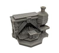 Forge rune naine | 28 mm échelle 1/56 miniature | RPG Figurine de table Modélisation de paysage Wargaming Fantasy Diorama Wargames Model Paysage Terrain Scatter Jeu de rôle Imprimé 3D Peintable