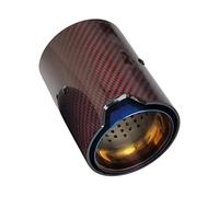 Forgeage Rouge Fiber Carbone + Tuyau D'extrémité D'embout D'échappement En Acier Inoxydable Pour Bmw Pour M2 Pour M3 Pour M4 Gorge De Queue tuyau sortie pot d'échappement