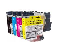 ForgeCore Cartouche d'encre LC531 LC531XL Compatible avec imprimante LC531 LC531XL DCP-J1260W J1310DW J1360DW(1Set LC531XL)