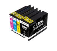 ForgeCore Lot de 4 Cartouches d'encre de Rechange 932XL 933 compatibles avec Les Fournitures d'imprimante Officejet 6100 6600 6700 7110 7610 7612 pour numéro de pièce 932 933XL(1 Set)