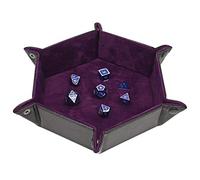 Forged Dice Co. Plateau à dés - Portable, pliable, silencieux - 16,5 cm - Snaps plus solides pour DND, D&D, jeux de dés