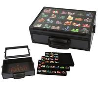 Forged Dice Co. Présentoir à dés et plateau à rouler avec 3 plateaux à dés divisés amovibles - Boîte de rangement pouvant contenir jusqu'à 720 jeux de dés polyédriques en métal ou en plastique - Idéal