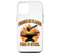 Forged in Flames Marteau à Enclume Forgé dans Les Flammes Cadeau Coque pour iPhone 12/12 Pro