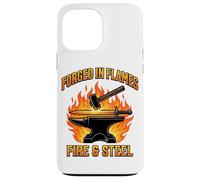Forged in Flames Marteau à Enclume Forgé dans Les Flammes Cadeau Coque pour iPhone 13 Pro Max