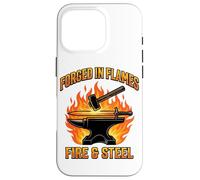 Forged in Flames Marteau à Enclume Forgé dans Les Flammes Cadeau Coque pour iPhone 16 Pro