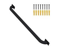 Forged Iron il Barre d'appui de sécurité murale pour escalier intérieur/extérieur 150 cm Poignée en métal noir pour escaliers solide et kit de soutien inclus