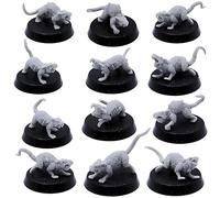 Forged Terrain Lot de figurines de ratmen géants de 32 mm pour jeux de table
