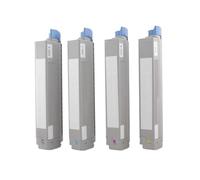 ForgediY Toner 44844505 44844512, Compatible avec l'imprimante Okidata C831n C831dn C831cdtn C841cdtn, 4 pièces(44844509 10 11 12)