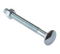 Forgefix 5 cb12100 Boulon de carrosserie plaqué zinc avec écrou hexagonal
