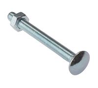 Forgefix 5 cb1275 Boulon de carrosserie plaqué zinc avec écrou hexagonal