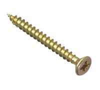 Forgefix MPS440Y Lot de 200 vis Pozi multi-usages en zinc jaune passivé 4 x 40 mm