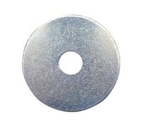 Forgefix Rondelle plate ZP M6 x 25 mm ForgePack 20, plate, ronde de 25 mm de diamètre extérieur, surface lisse moins susceptible de se desserrer