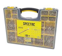 Forgefix Spectre Advanced Kit de vis multi-usages - Assortiment de 1500 pièces | Vis haute performance pour bois, plastique et métal | Tête fraisée, auto-coupante, entraînement Pozi