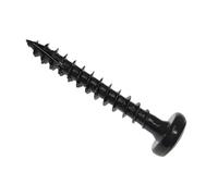 Forgefix Spectre Boîte de 200 vis à bois compatibles avec PZ Noir 3,5 x 16 mm avec tête encastrée Compatible Pozidriv Entièrement fileté avec filetage en dents de scie