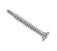 Forgefix Vis à cloison sèche Phillips à tête bombée FT ZP 3,5 x 42 mm Box 1000, finition zinguée pour une durabilité accrue. Les vis sont livrées avec un embout Phillips No.2.