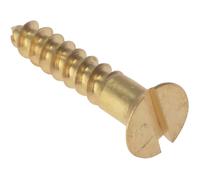Forgefix Vis En Bois Fendue CSK Laiton Massif 1,5 Po x 6 Boîte 200 FORCSK1126B