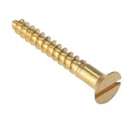 Forgefix Vis En Bois Fendue CSK Laiton Massif 2Po x 8Boîte 200 FORCSK28B