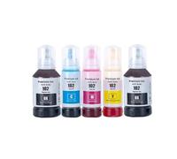 Forgekael 102 Recharge d'encre 4 Paquets compatibles avec Les Fournitures d'imprimante ET-2700 ET-2750 ET-2751 ET-2756 ET-2850 ET-2851 ET-2856(5pc-2BK-1C-1M-1Y)