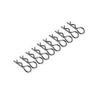 Forgekael 10Pcs EA1043 Body Clip Retainer Shell Fixed Buckle Lock Compatible with 1 10 Scale RC Cars Racing Models 11101 21101 J3 Speed Upgrade Parts