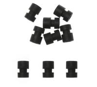 Forgekael 10pcs M2 M3 Baule à Amortisseur en Caoutchouc Compatible avec Les de Drones F3 F4 F7 Contrôle de Commande du marché secondaire(Black M2x5.6mm)